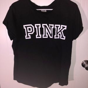 Black and White Pink Victoria’s Secret shirt